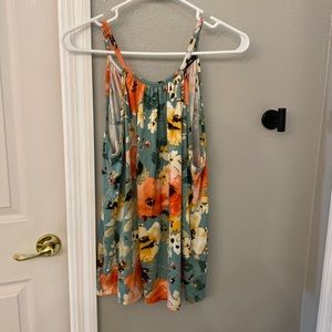 Floral sleeveless top